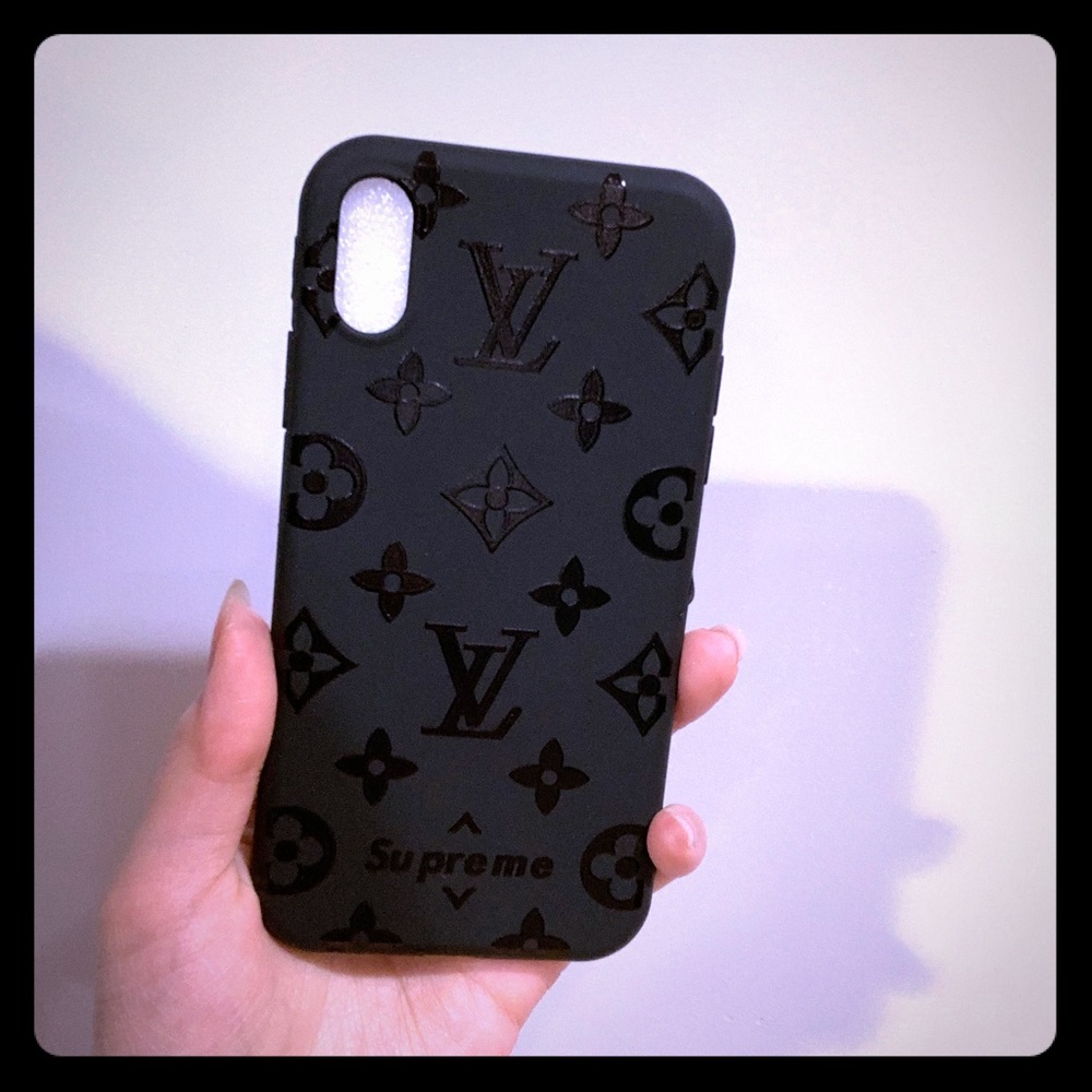 Iphone xr phone case luxury brand black